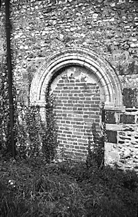 Little Snoring Church Blocked Norman Door